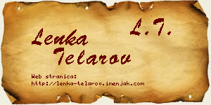 Lenka Telarov vizit kartica